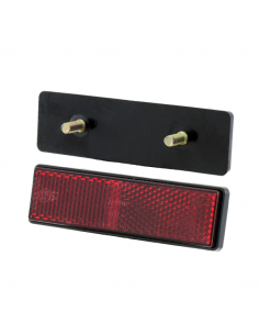 REFLECTOR RECTANGULAR ROJO CON TORNILLO UNIVERSAL