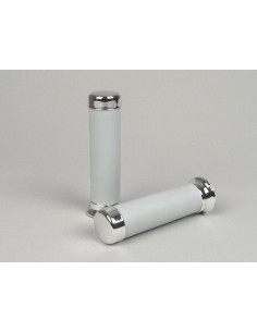 JUEGO PUÑOS MANILLAR GRISES/CROMO VESPA DS/DN/IRIS/PX/TX/T5