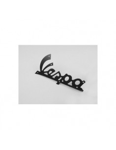 LETRERO VESPA FRONTAL METALICO NEGRO VESPA CLASICA