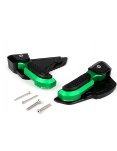 JUEGO ESTRIBOS TRASEROS BIKERS VERDES VESPA PRIMAVERA...