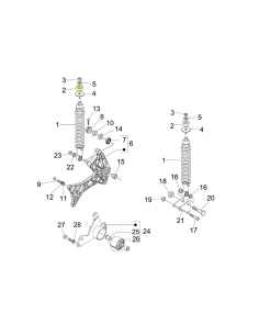 SILEMBLOCK AMORTIGUADOR TRASERO VESPA GTS 125/250/300CC