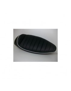 ASIENTO FASTBACK NEGRO RAYA BLANCA VESPA 125/150/200CC...