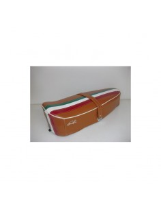 ASIENTO MARRON BANDERA ITALIANA VESPA SUPER...