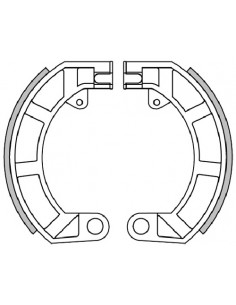 JUEGO ZAPATAS FRENO TRASERAS POLINI VESPA SUPER/PRIMAVERA...