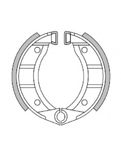 JUEGO ZAPATAS FRENO DELANTERAS POLINI PIAGGIO...