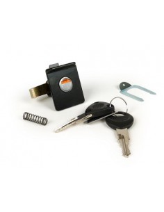 CERRADURA GUANATERA NEGRA VESPA IRIS/PX/TX/T5/DN/DS...