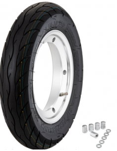 KIT LLANTA SIP TUBELESS 2.10-10 ALUMINIO PULIDO-CUBIERTA...