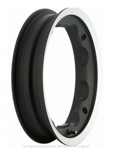 LLANTA SIP 2.10-10 TUBELESS NEGRO BORDE PULIDO LAMBRETTA...