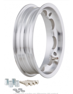 LLANTA SIP TUBELESS 2.50-10 ALUMINIO PULIDO LAMBRETTA...