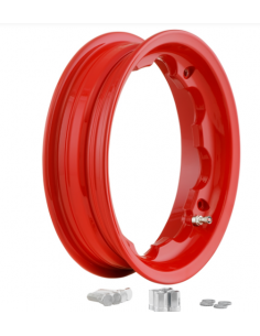 LLANTA SIP TUBELESS 2.50-10 ALUMINIO ROJO LAMBRETTA...