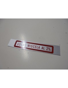 PEGATINA MEZCLA 2% VESPA CLASICA