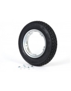 KIT LLANTA BGM TUBELESS 2.10-10 PLATEADO-CUBIERTA...