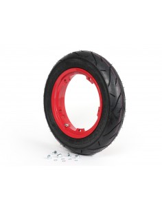 KIT LLANTA BGM TUBELESS 2.10-10 ROJO CUBIERTA HEIDENAU...