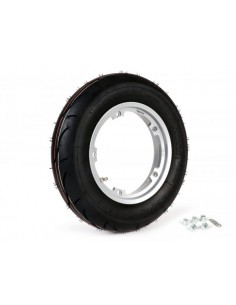 KIT LLANTA BGM TUBELESS 2.10-10 PLATEADO CUBIERTA BGM...