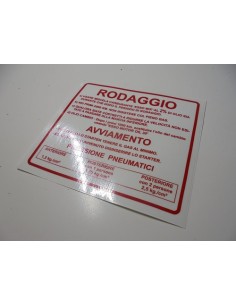 PEGATINA RODAGGIO VESPA CLASICA TODOS LOS MODELOS