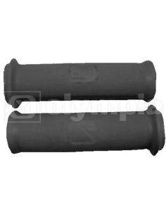 JUEGO PUÑOS GOMA GRISES VESPA 150-160-200 DIAMETRO 24MM