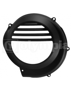 TAPA VENTILADOR NEGRA VESPA DS,DN,IRIS,TX 125-150-200CC