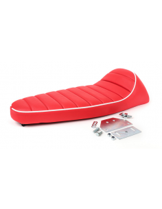 ASIENTO FASTBACK 2.0 VESPA PKS/XL 75-125CC ROJO-BLANCO