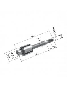 EJE RUEDA TRASERA VESPA IRIS,PX,T5 125-150-200CC