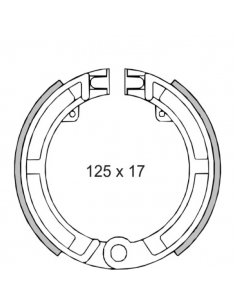 JUEGO ZAPATAS DELANTERAS VESPA SUPER/PRIMAVERA...