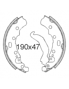 JUEGO ZAPATAS DEL./TRS. PIAGGIO APAE TM 703 420CC,APE TM...