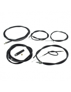 KIT CABLES Y FUNDAS LAMBRETTA DL 125-150-200CC(TEFLON NEGRO)
