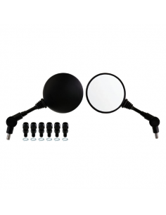 PAREJA ESPEJOS UNIVERSALES REDONDO CON ADAPTABLES M8/M10